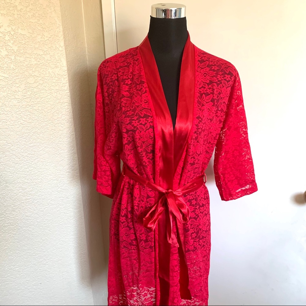 Apt. 9 Solid Lace Robe - Picture 2 of 11